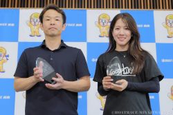 7/21 デイリースポーツ杯争奪男女W優勝戦 男子優勝 ①藤田浩人選手(佐賀支部) /女子優勝 ④實森美祐選手(広島支部)